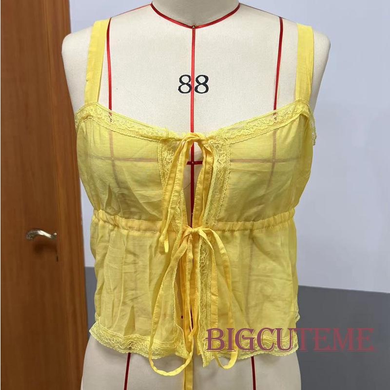 Áo Croptop Sát Nách Phối Bèo Thời Trang Mùa Hè Cho Nữ