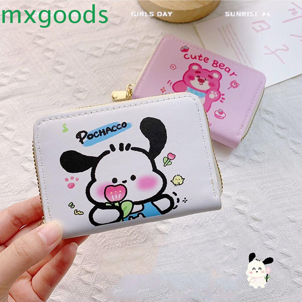 Vỏ Da PU Đựng Thẻ Hình Gấu / Dâu Tây Dễ Thương Cho Nữ