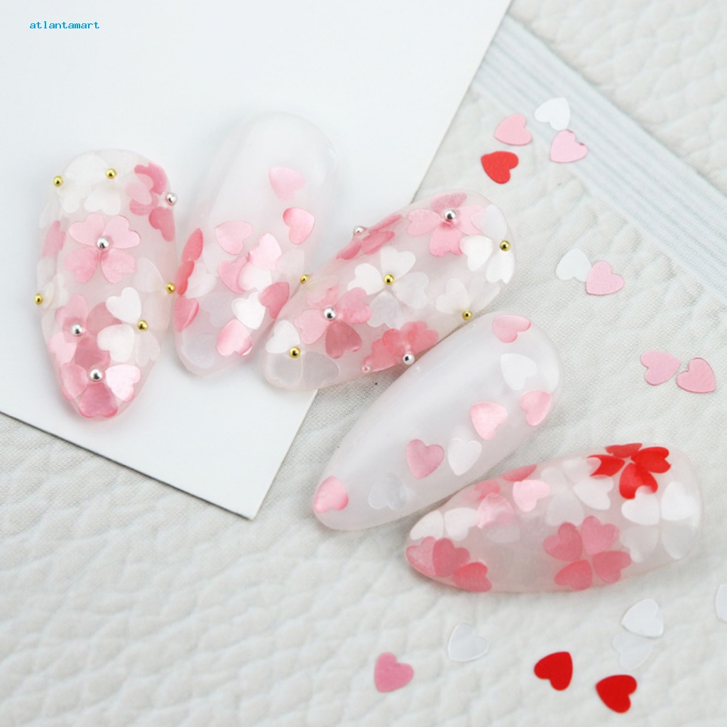 Túi Đựng Đồ Dùng Cao Cấp Tiện Dụng| 1 Hộp 6 Ngăn Đựng Phụ Kiện Trang Trí Móng Tay Nghệ Thuật Không Phai Màu Dễ Dàng Tháo Rời Không Dính Hình Trái Tim