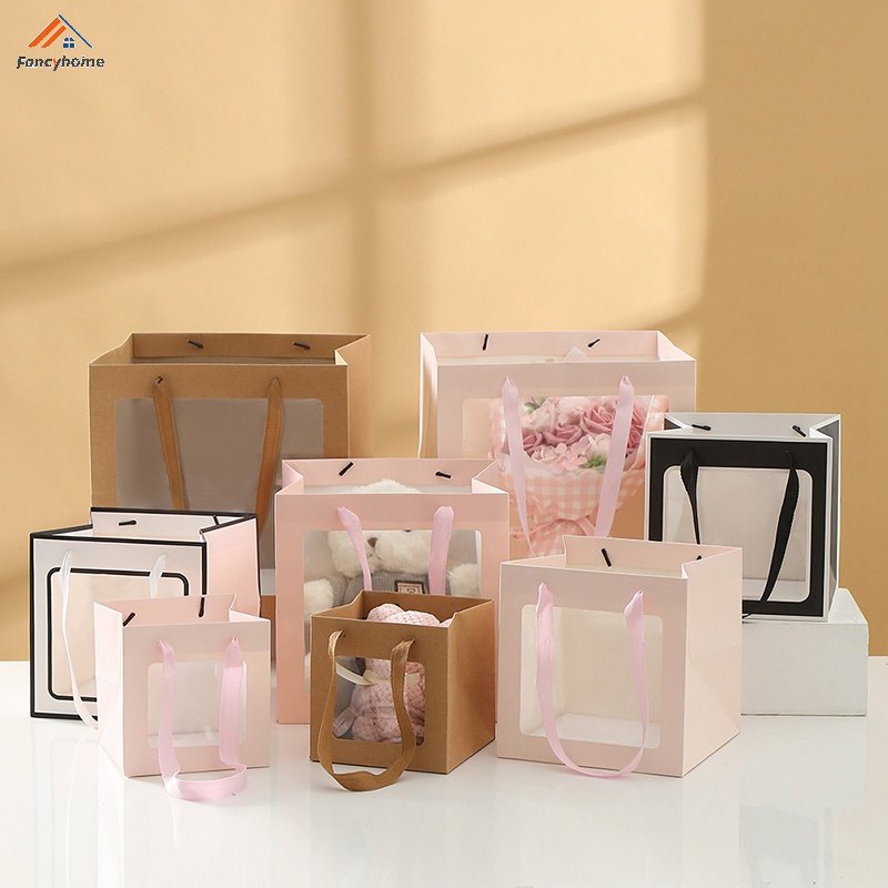 Túi Xách Trong Suốt Đựng Quà Cưới Thiết Kế Đơn Giản Sang Trọng