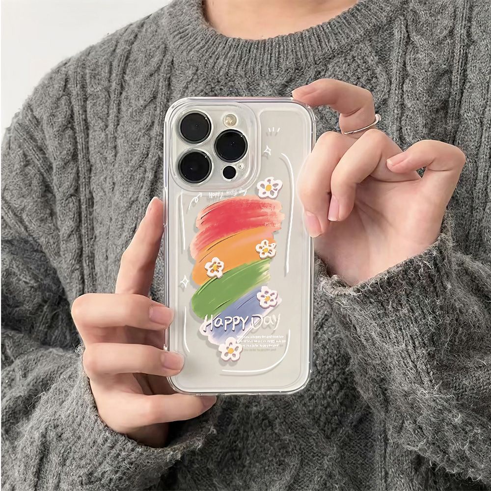 ✅Ốp Điện Thoại Mềm Chống Sốc In Họa Tiết Hoa 136In Cho Iphone 1178Max14Pro 12 plus