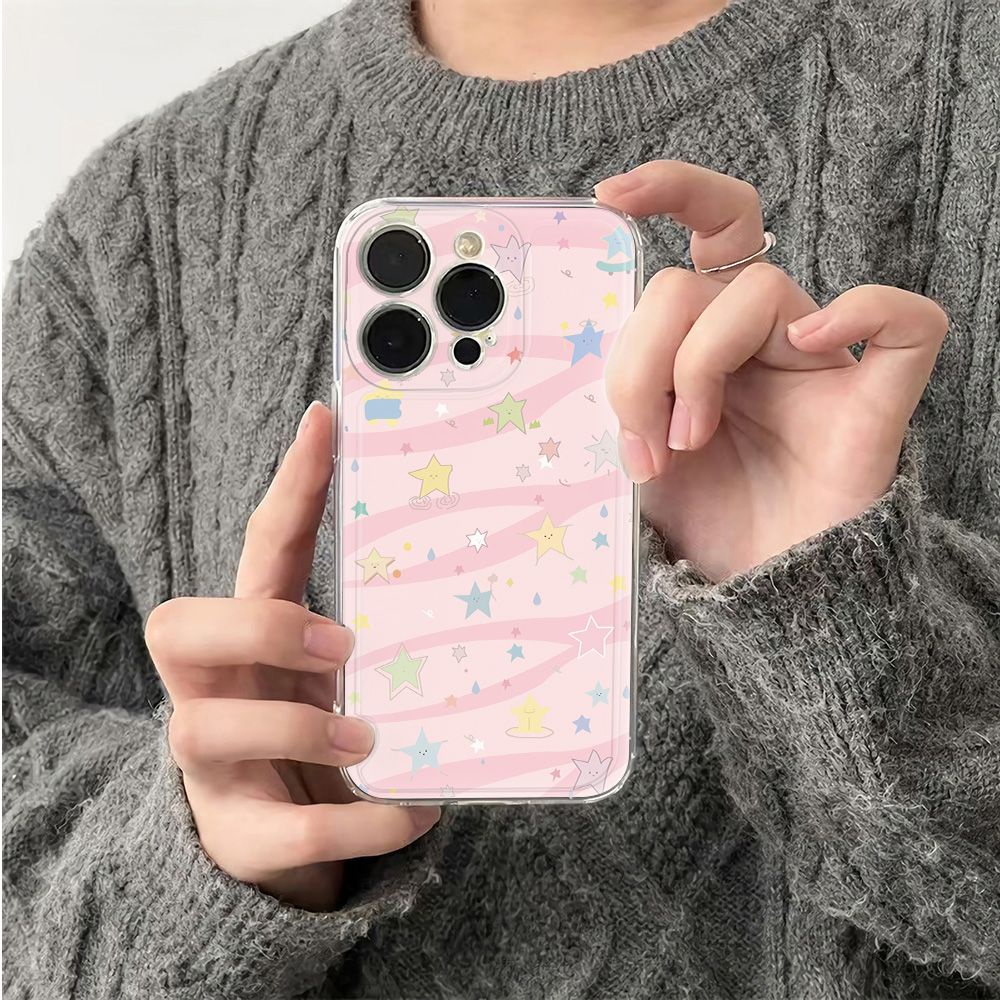 ✅Ốp Điện Thoại Mềm Chống Sốc Màu Hồng Cho Iphone 13 Max6In 14pro 12 plus78 11 IY42