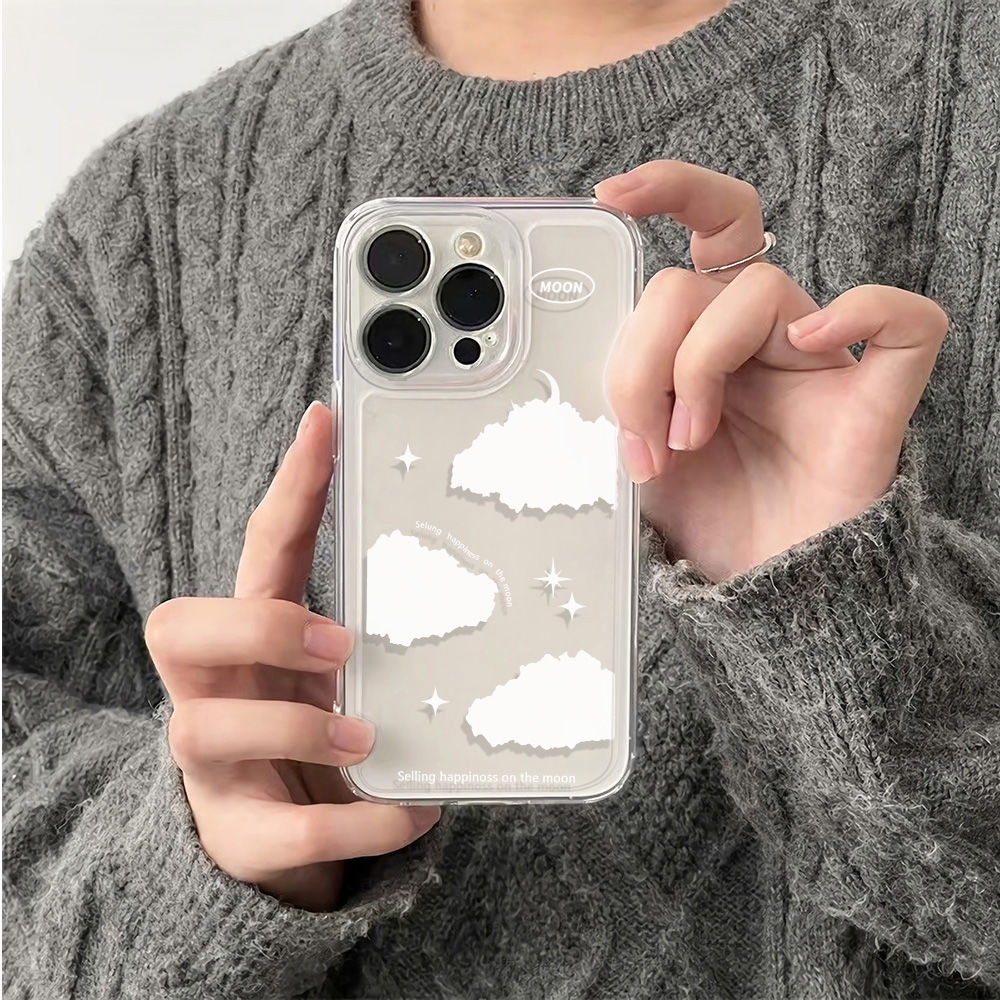 ✅Ốp Điện Thoại Màu Trắng Chống Sốc Cho Iphone12max 13 plus11 14pro 6In78 14