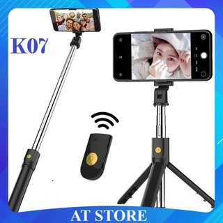 Gậy chụp hình đa năng 3 chân tripod k07 kèm remote bluetooth - chân chụp hình selfie k07