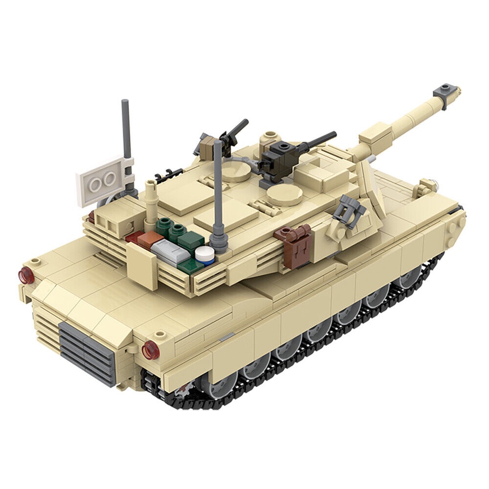 Xe Tăng Đồ Chơi MOC-36237 M1A2 M1A2 Xoay 360 Độ° Bộ 972 Miếng Turret Xoay 100% Tương Thích Với LEGO Thương Hiệu Mới Và Chất Lượng Cao