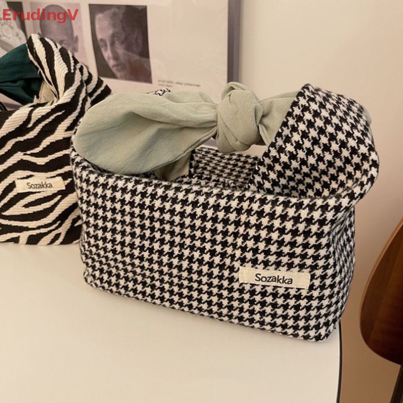 [ErudingV] Túi Đựng Hộp Cơm Trưa [Mới] Túi Đựng Đồ Trang Điểm Tai Thỏ Dễ Thương Phong Cách Nhật Bản Ins Cho Nữ