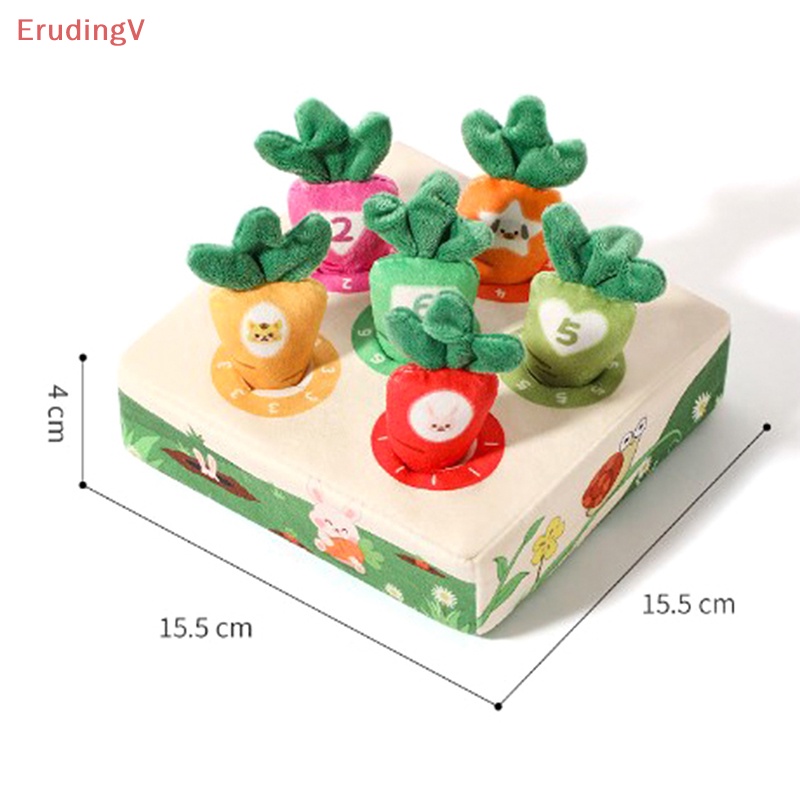 1 Bộ Đồ Chơi Nhồi Bông Hình Củ Cà Rốt Dễ Thương Cho Bé