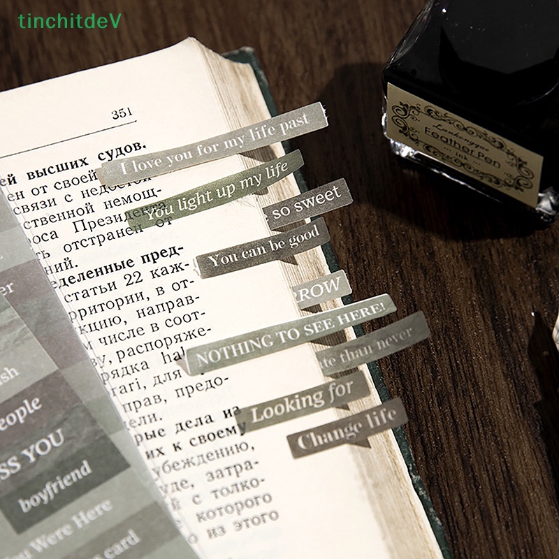 1 Bộ Sticker Dán Trang Trí Sổ Tay Hình Chữ Cái Tiếng Anh DIY