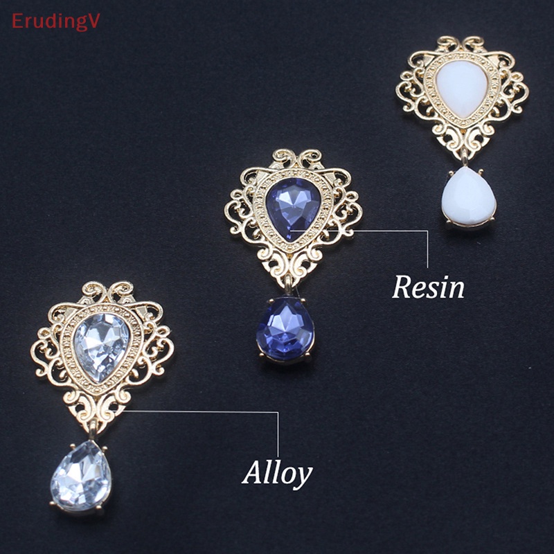 Ghim Cài Áo Hợp Kim Hình Giọt Nước Phẳng 26 * 48mm