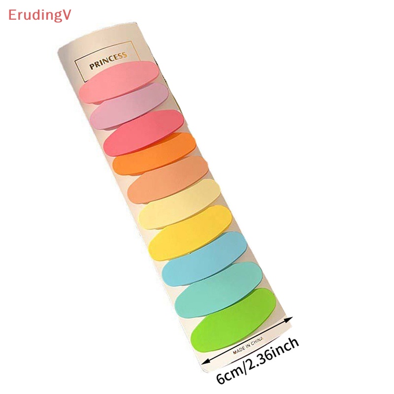 Set 10 Kẹp Tóc Hình Chữ Nhật / Vuông / Oval Màu Đen Cho Bé Gái