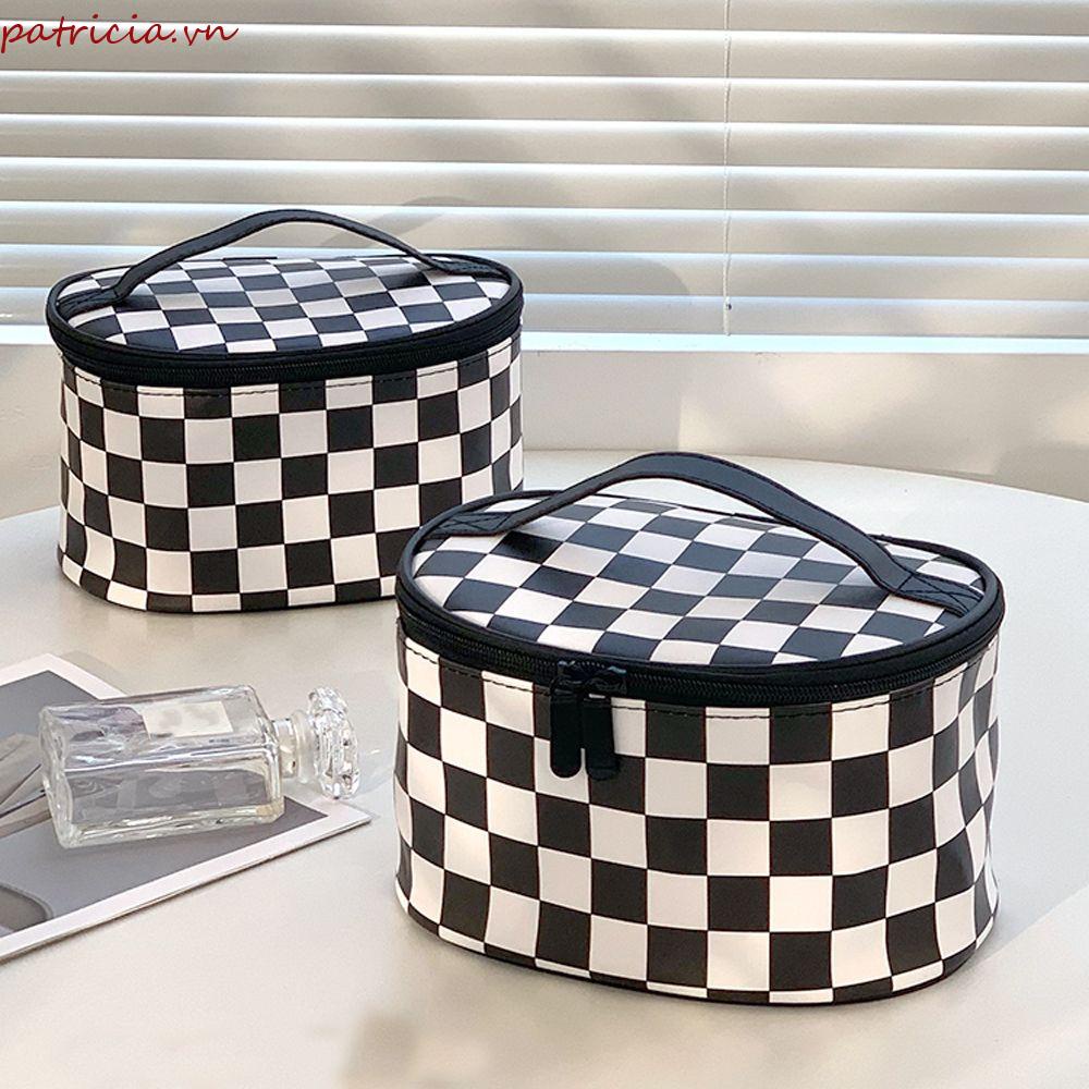 Túi Đựng Mỹ Phẩm Da PU Chống Thấm Nước Có Khóa Kéo Tiện Dụng Cho Nữ