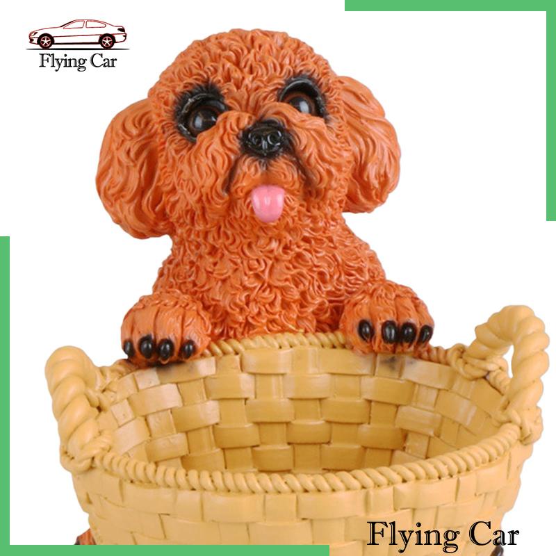 Mô Hình Chú Chó Có Giỏ Đựng Đồ Dùng Trong Nhà Hàng / Văn Phòng Lzdjfmy2