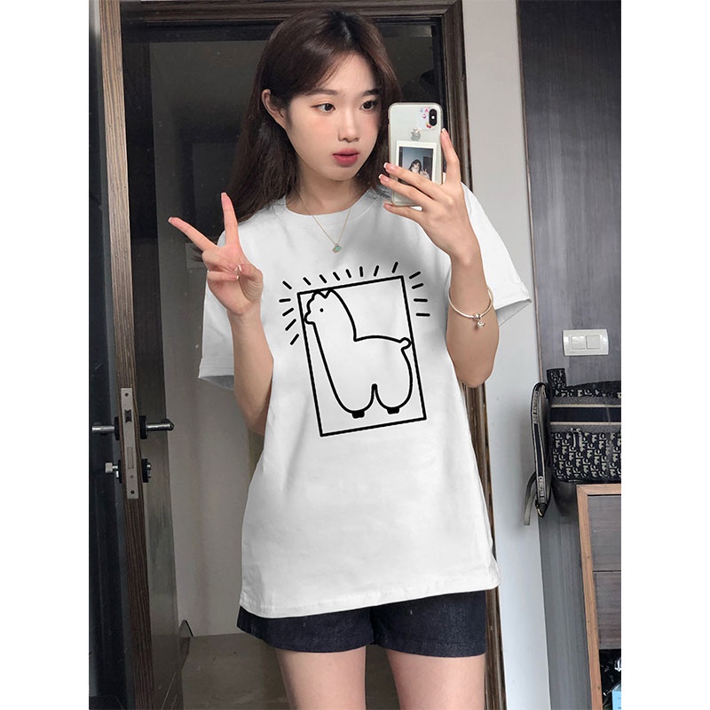 NRVP Áo Thun 100% Cotton Tay Ngắn Phong Cách Hàn Quốc Mới