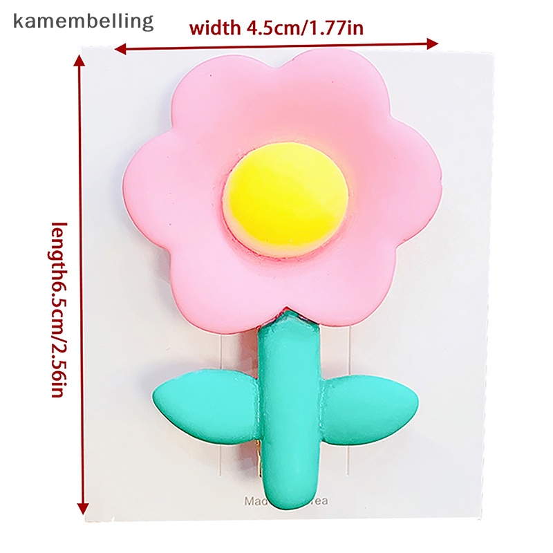 Kẹp Tóc Hoa Màu Sắc Ngọt Ngào Đáng Yêu Cho Bé Gái