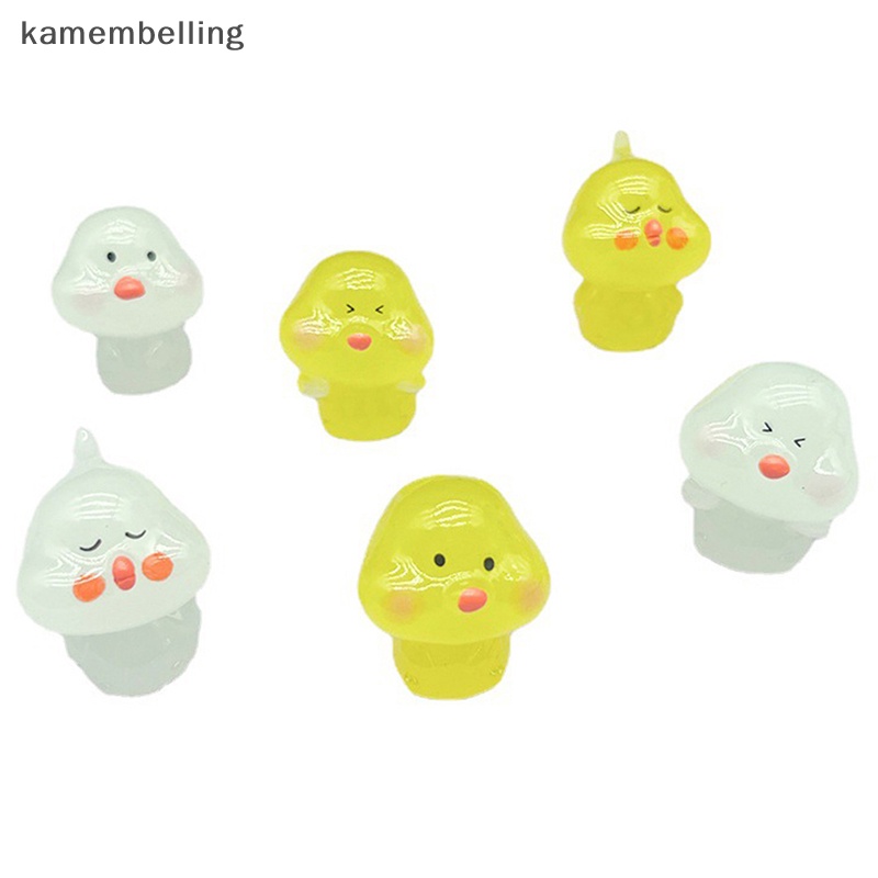 Tượng Gà Hoạt Hình Ba Chiều Bằng Nhựa Resin Màu Dạ Quang Dễ Thương Để Bàn Trang Trí Nhà Cửa / Xe Hơi