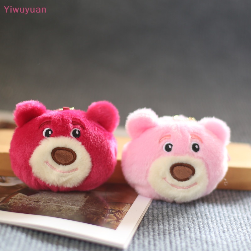 < Yiwuyuan > Móc Khóa Hình Gấu Dâu Tây Nhồi Bông Dành Cho Cặp Đôi Trẻ Em Mới