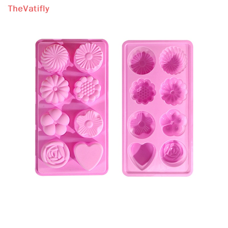 Khuôn Silicone Tạo Hình Trái Tim Làm Bánh Kẹo / Xà Phòng / Đá Viên DIY