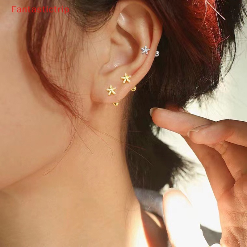 1 Đôi Bông Tai Hình Hoa Xoắn Ốc Thời Trang Dành Cho Nữ