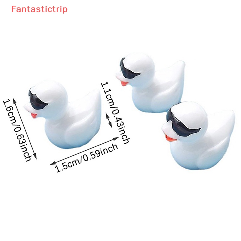 Set 5 Đồ trang trí Chú Vịt Mini Bằng Nhựa Resin Trang Trí Tiểu Cảnh / Bể Cá / Nhà Búp Bê Mới