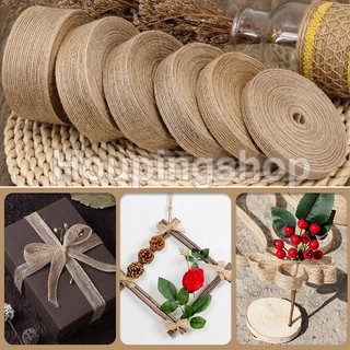 Cuộn dây đay 10m màu nâu tự nhiên trang trí tiệc cưới