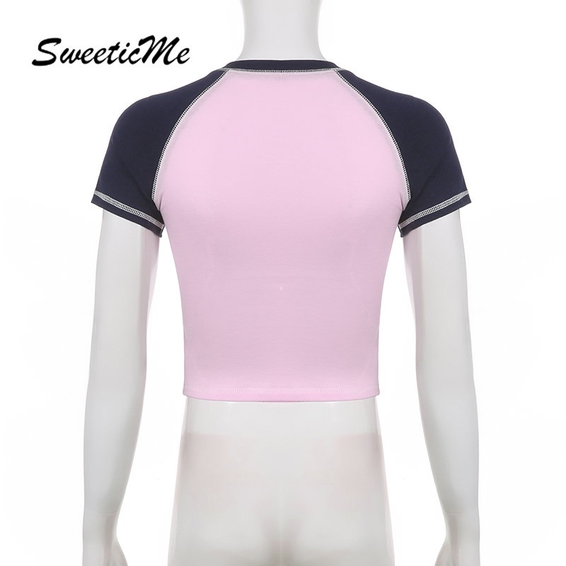 Áo Thun Tay Ngắn Cổ Tròn Dáng Ôm In Họa Tiết Thời Trang 2023 Cho Nữ