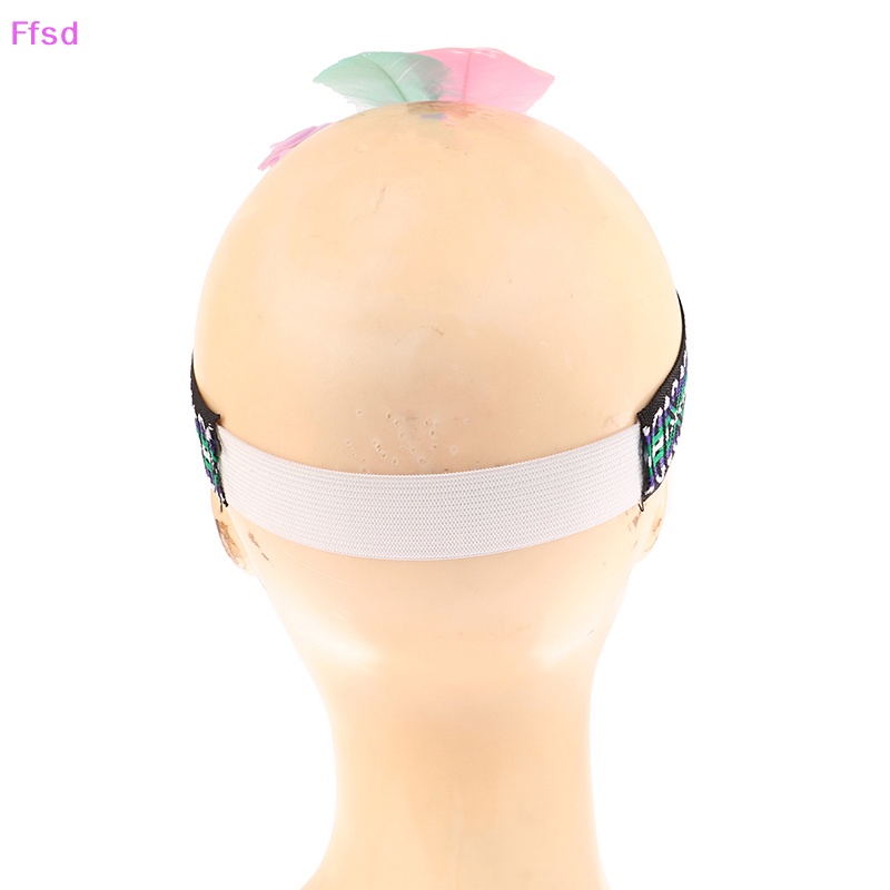 {Ffsd} Băng Đô Cài Tóc Đính Lông Vũ Nhiều Màu Sắc Thời Trang Sáng Tạo Làm Bằng Thủ Công Dành Cho Biểu Diễn
