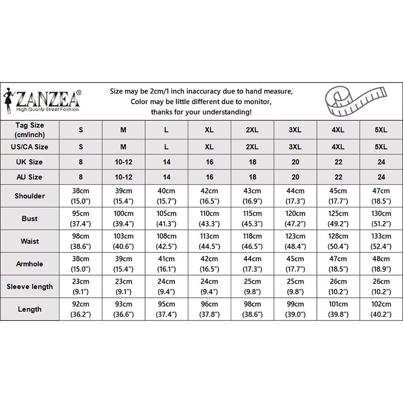 ZANZEA Đầm Ngắn Tay Cổ Chữ V Có Túi Phong Cách Vintage Nữ Tính