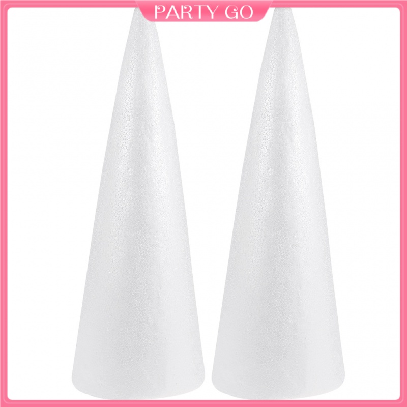 Set 2 Đồ Chơi Đất Sét Hình Nón Trang Trí Bánh Kem Giáng Sinh