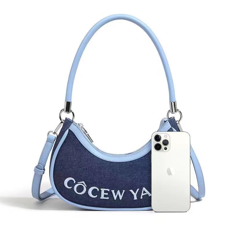 Túi Đeo Vai / Kẹp Nách / Đeo Chéo In Chữ Phối Màu Độc Đáo Thời Trang