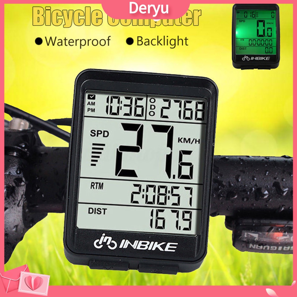1 Bộ Đồng Hồ Đo Tốc Độ Không Dây Màn Hình LCD Độ Chính Xác Cao Chống Nước Cho Xe Đạp