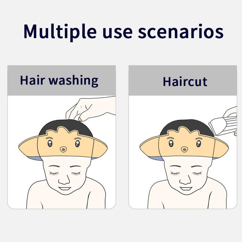 Mũ Gội Đầu Cho Bé Mũ cắt tóc cho trẻ em Keo mềm Kích thước có thể điều chỉnh