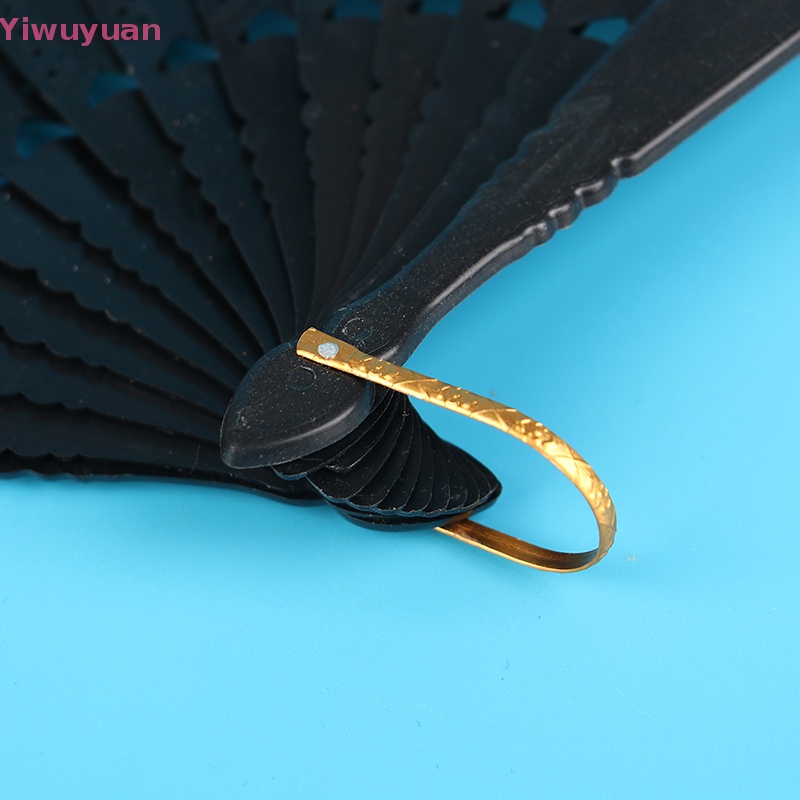 &lt; Yiwuyuan &gt; Quạt Xếp Bằng Lụa Phối Ren Phong Cách Trung Hoa Mới Cho Tiệc Cưới Phương Đông
