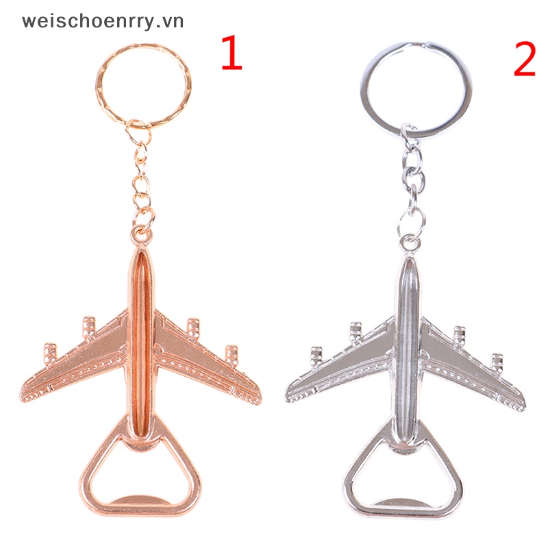 Móc Khóa Hình Máy Bay Và Đồ Khui Nắp Chai Phong Cách retro