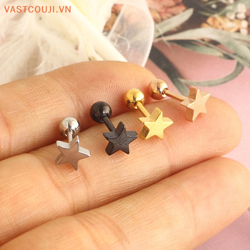 1 Đôi Bông Tai Sao Dạng Xoắn Ốc Cho Nữ