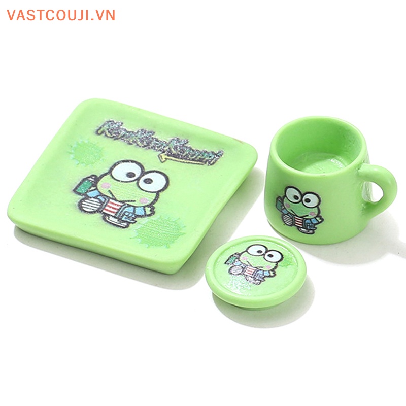 Set 2 Ly Uống Cà Phê / Trà Chiều Tỉ Lệ 1 / 12 Trang Trí Nhà Búp Bê