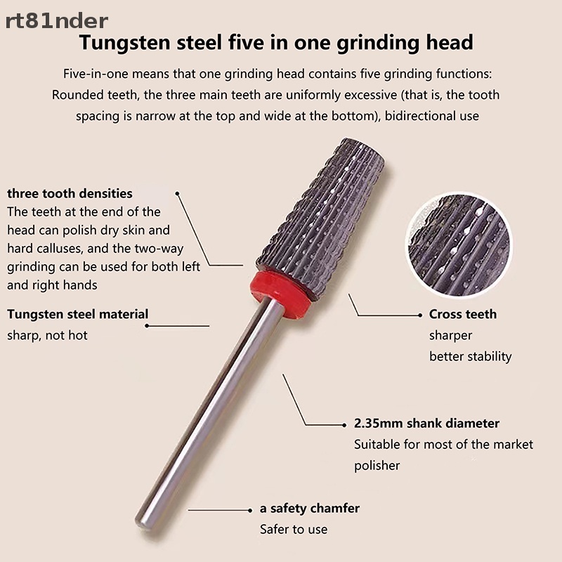 Đầu Mài Móng Bằng Cacbua Chuyên Dụng Cho Làm Móng