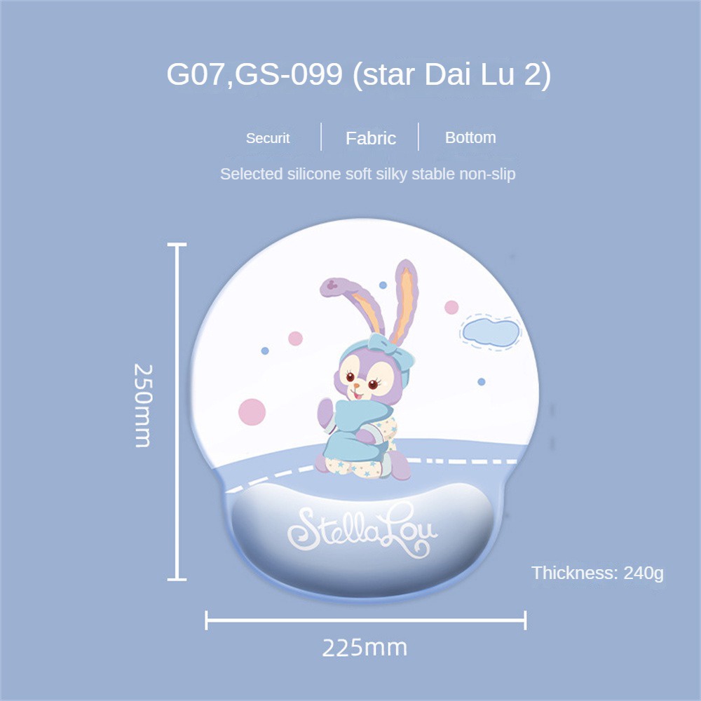 Sanrio Tấm Lót Chuột Máy Tính Chống Trượt In Hình kuromi Dễ Thương