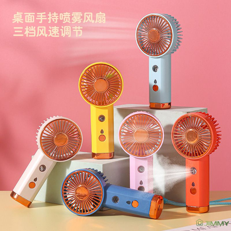 Quạt Phun Sương Mini Cầm Tay 2 Trong 1 Sạc USB Tiện Dụng