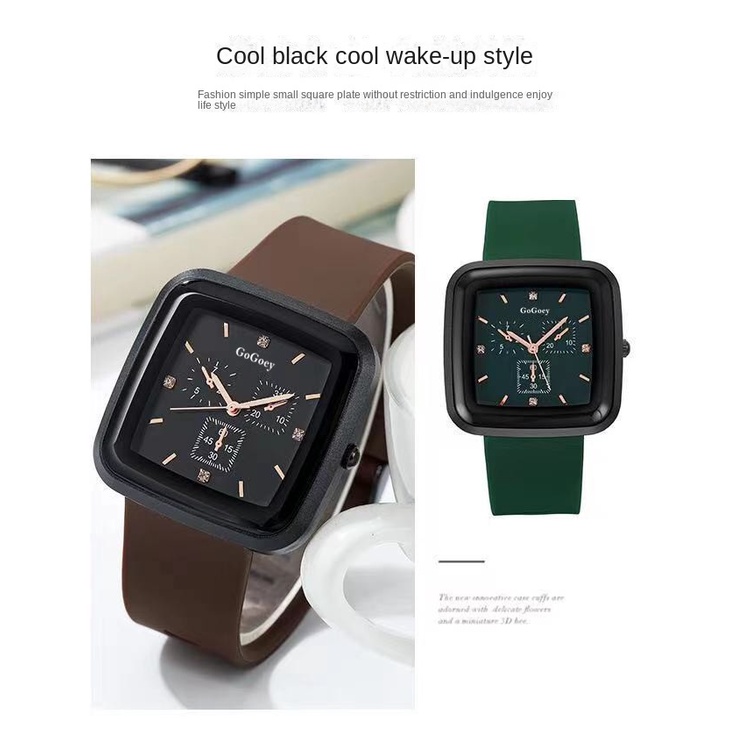 Đồng Hồ Đeo Tay Ba Vòng Bằng Silicon Chống Thấm Nước Phù Hợp Cho Học Sinh Giải Trí