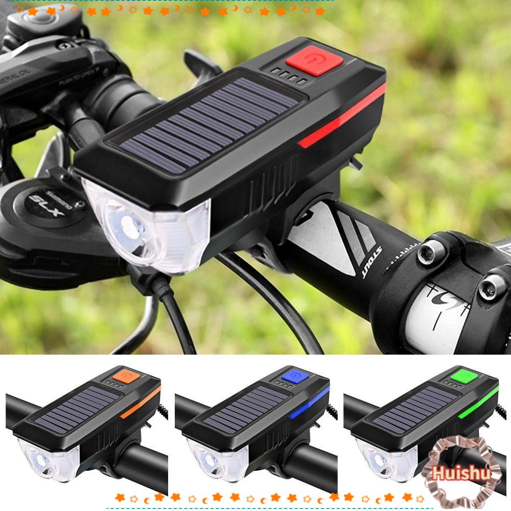 Đèn Phản Quang Năng Lượng Mặt Trời Chống Thấm Nước Kèm Sạc USB Chuyên Dụng Gắn Xe Đạp