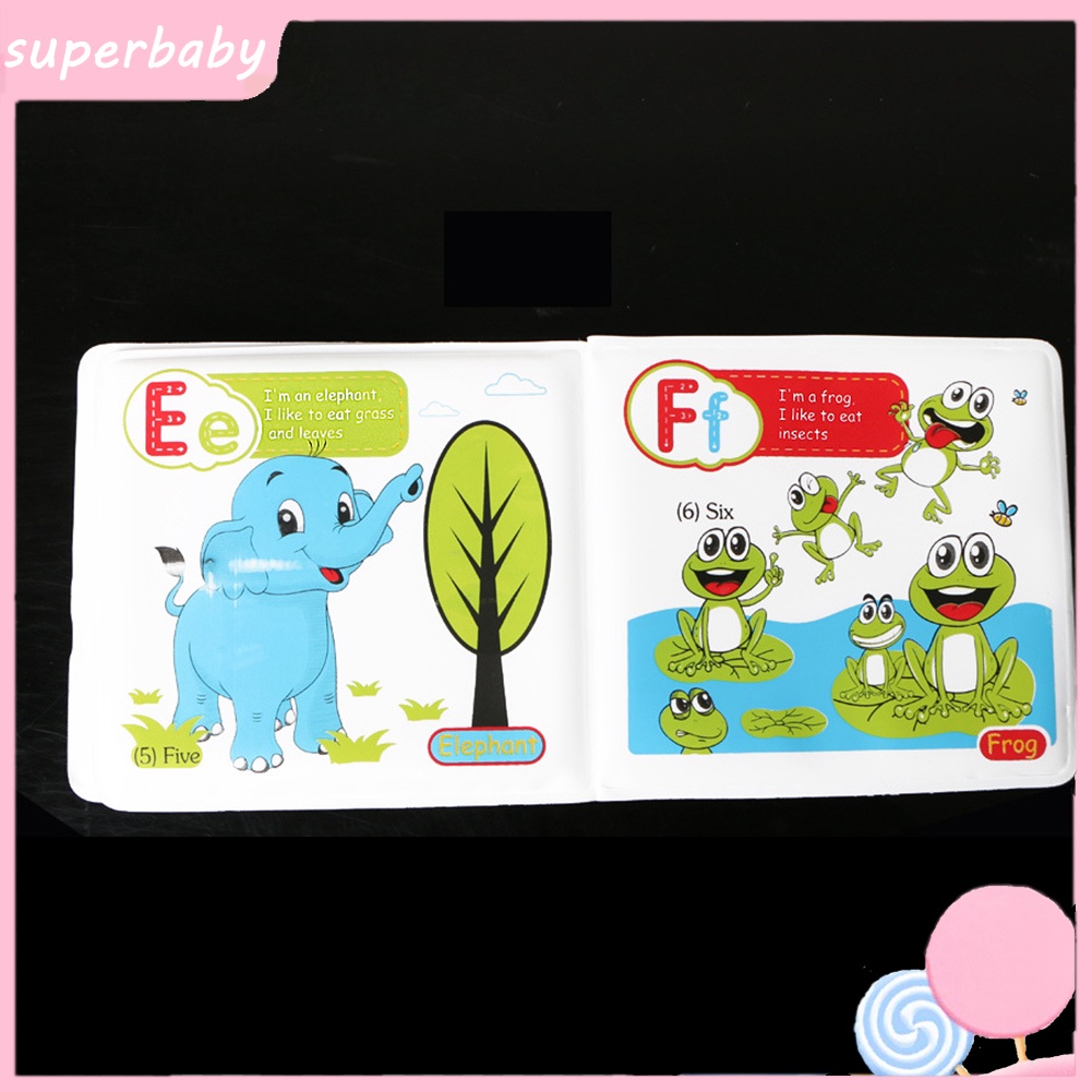 Sách Đồ Chơi Nhà Tắm Bằng EVA Chống Nước In Số Động Vật Hoạt Hình Phát Triển Trí