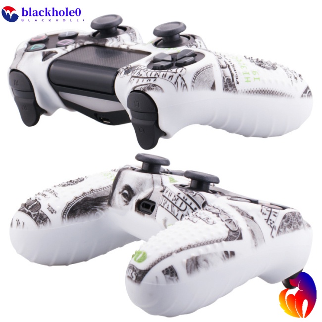 Vỏ Silicone Mềm Họa Tiết Rằn Ri Bảo Vệ Tay Cầm Chơi Game 4 PS4