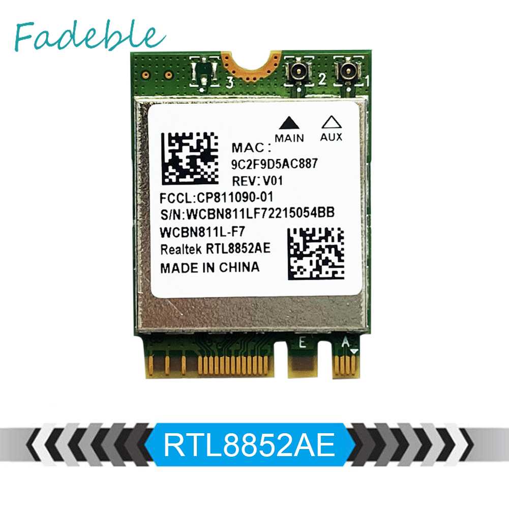 Thẻ Mạng Không Dây RTL8852AE Bluetooth 5.2 Cho Laptop