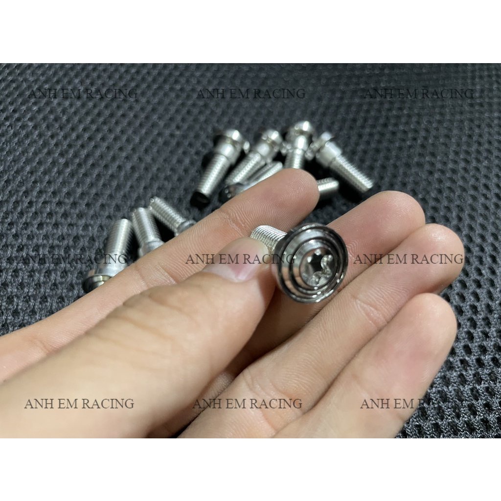 Ốc Đĩa Salaya inox 304 Mẫu Thái 8li25 Có gờ Gắn Đĩa Zin Xe Máy Honda Yamaha