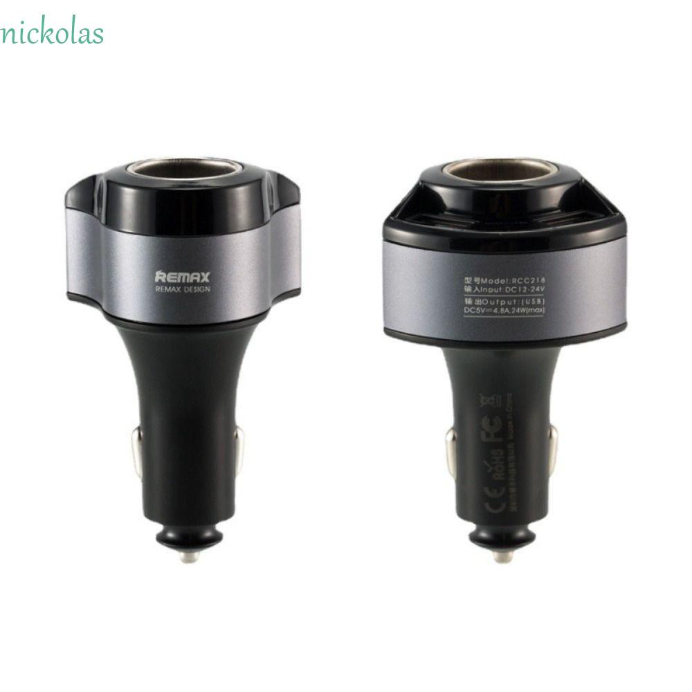 Cốc Sạc Điện Thoại Di Động NICKOLAS Hai Cổng USB 12V Cho Xe Hơi / Tàu Thuyền