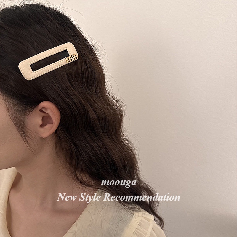Moouga / Kẹp Tóc Mái Vuông Thời Trang Mùa Hè Cho Nữ