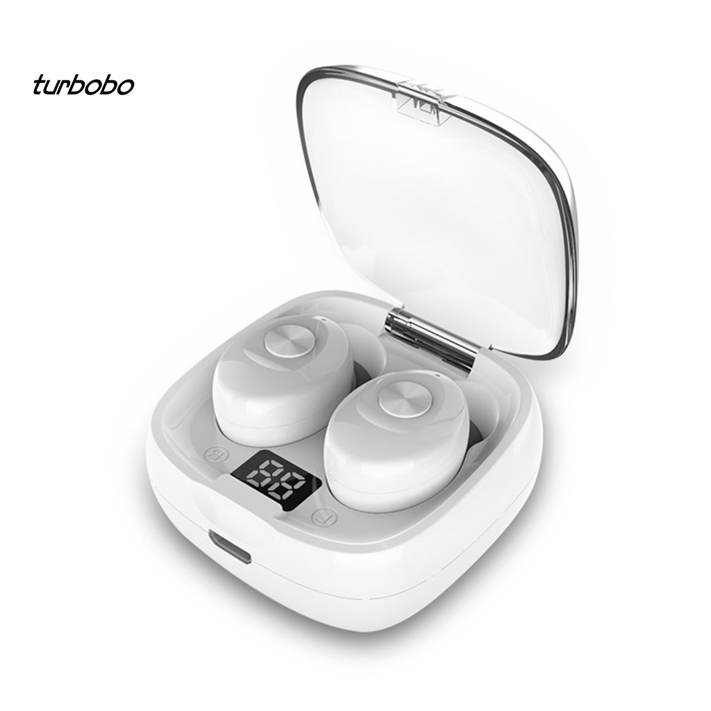 1 Set Tai Nghe Nhét Tai Không Dây Bluetooth Tiết Kiệm Năng Lượng Hiển Thị LED Kỹ Thuật Số ABS