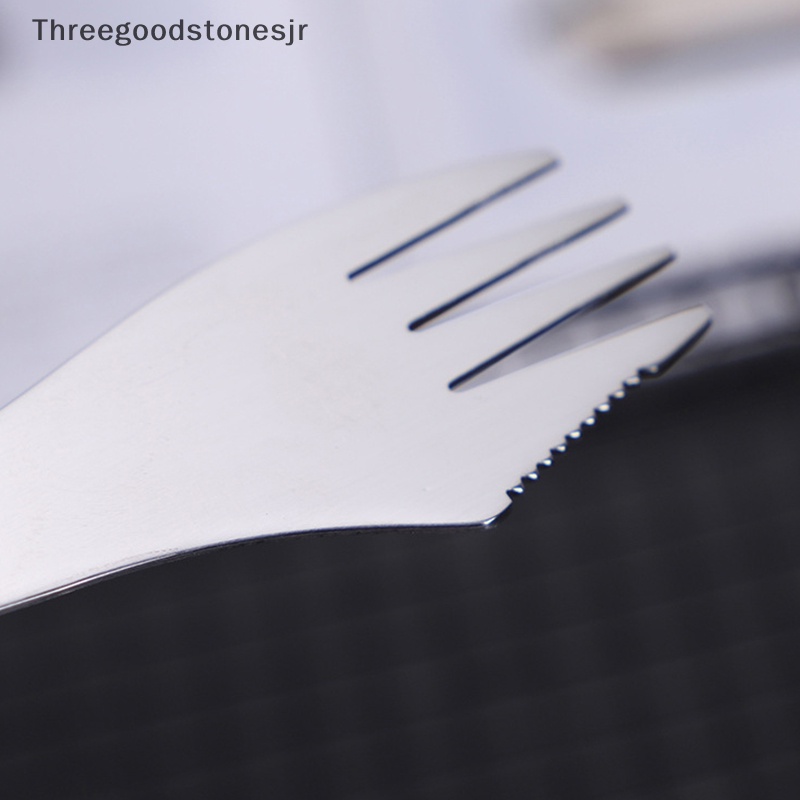 Muỗng Inox Siêu Nhẹ 3 Trong 1 Tiện Dụng Mang Theo Du Lịch Cắm Trại