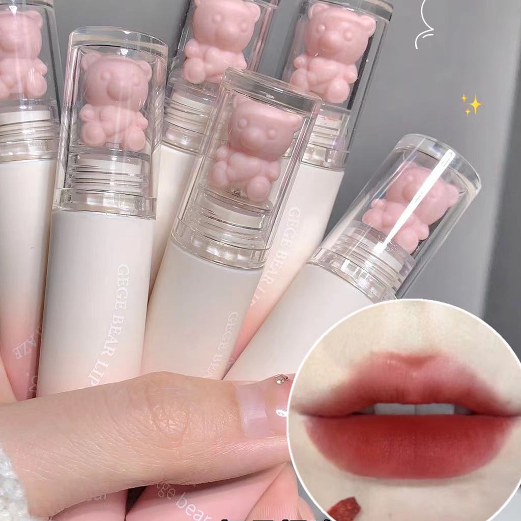 Son Môi Màu Đỏ-brown Hàn Quốc Dễ Thương Cho Nữ