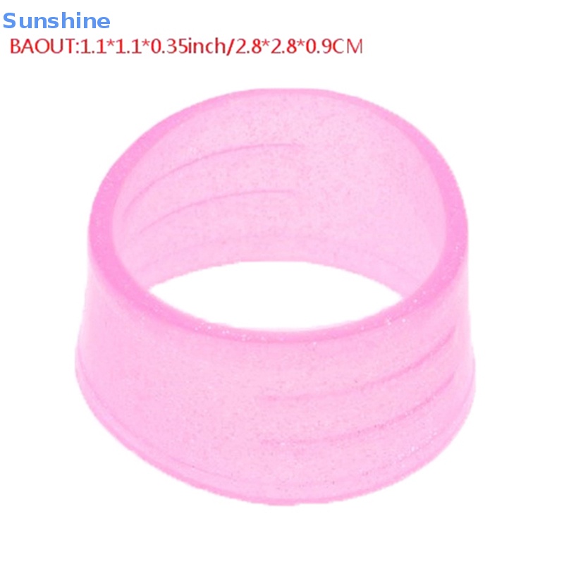 Vòng Silicon Cố Định Tay Cầm Vợt tennis Màu Dạ Quang